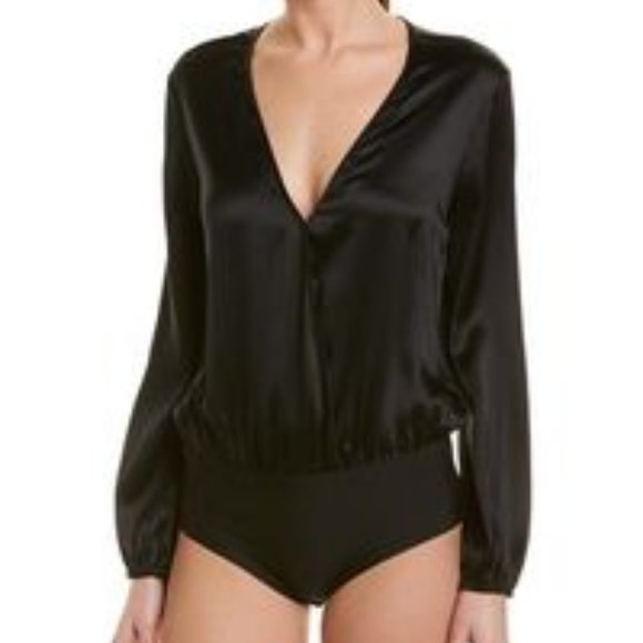 Cami NYC Tops - Ally Long Sleeve Silk Bodysuit CAMI NYC L New